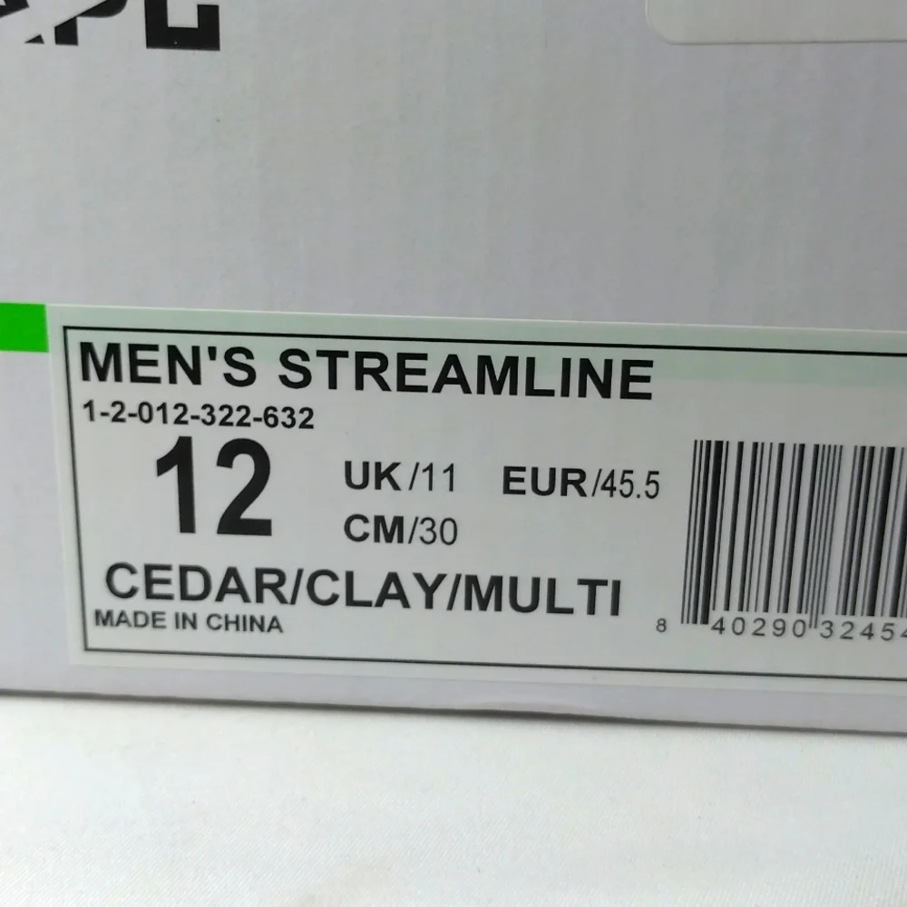APL Men's Streamline Cedar/Clay/Multi Running Shoes Sneakers Men Size 12 NIB